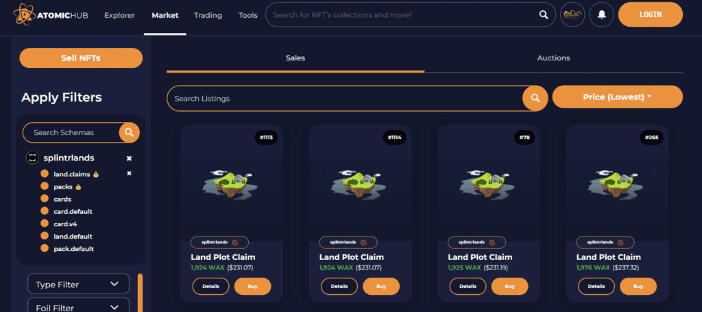 Splinterlands-Land-AtomicHub