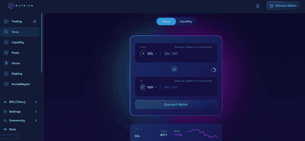 Raydium Swap Interface