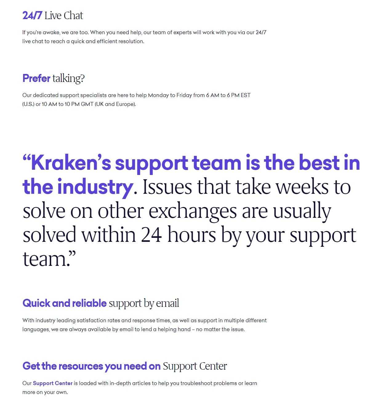 kraken support