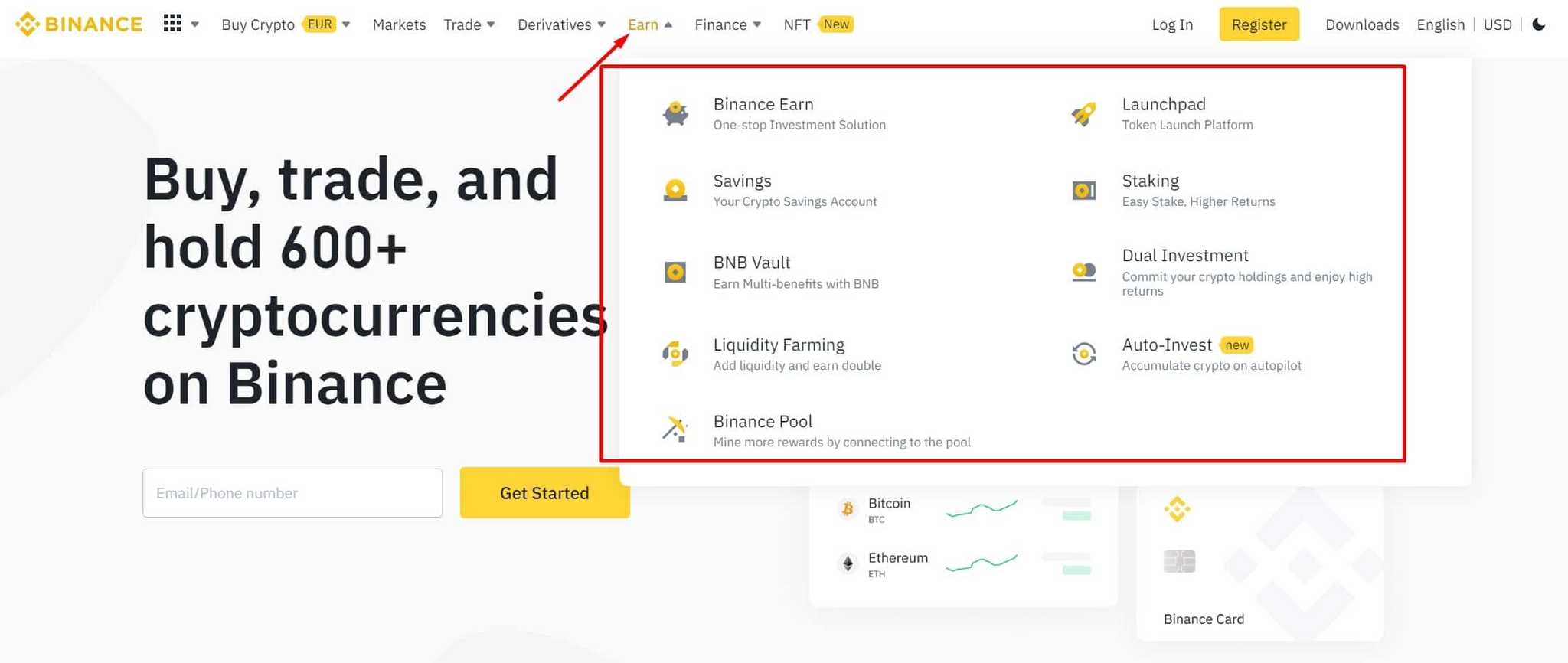 Binance Earn