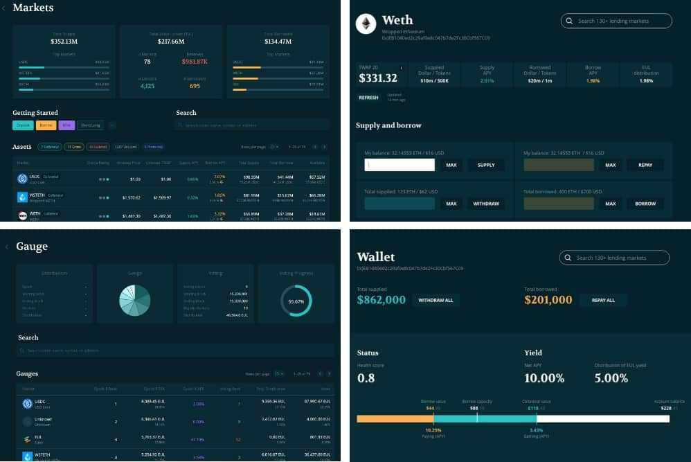 Euler user interface