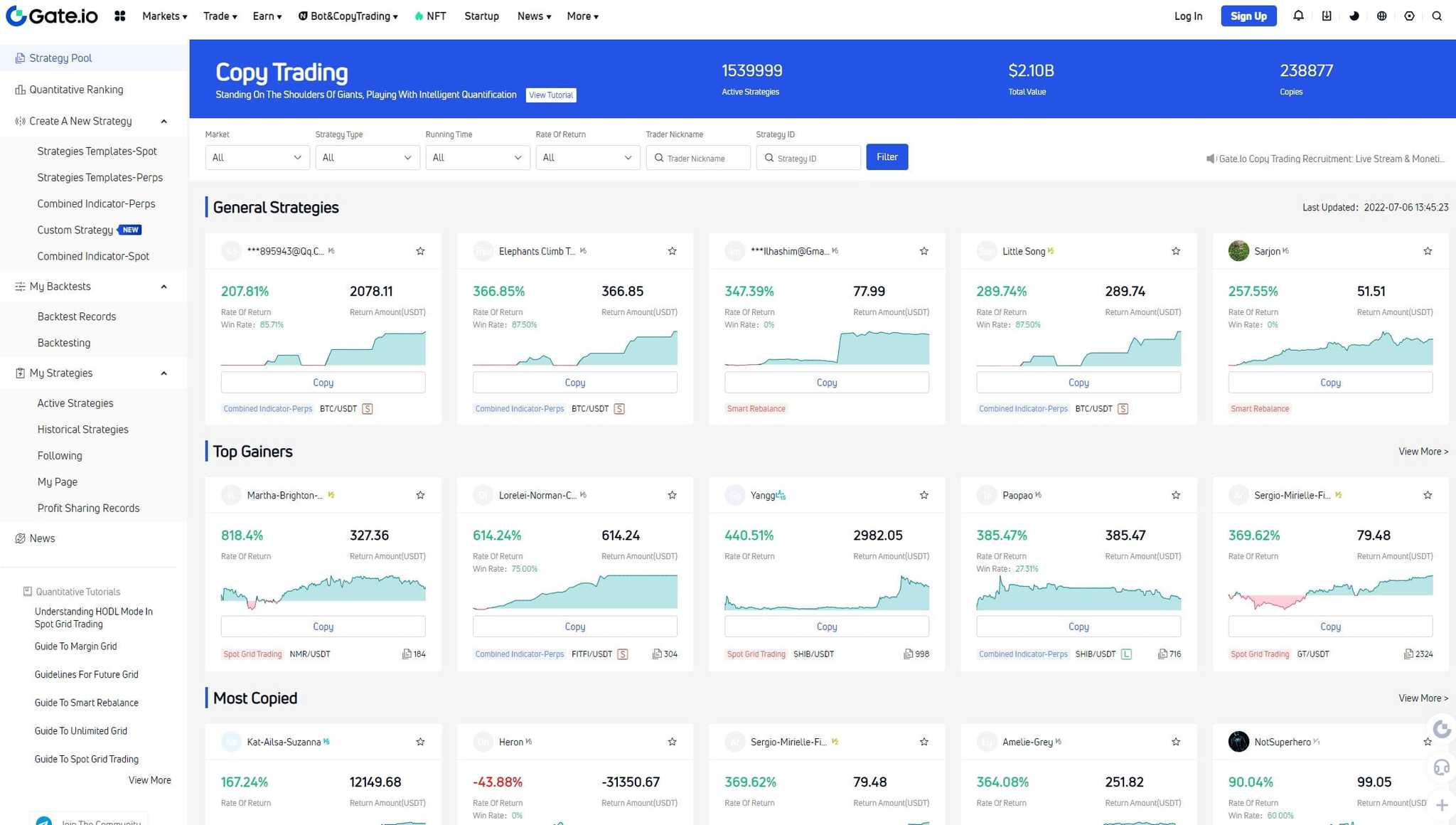 Gate.io trading bot