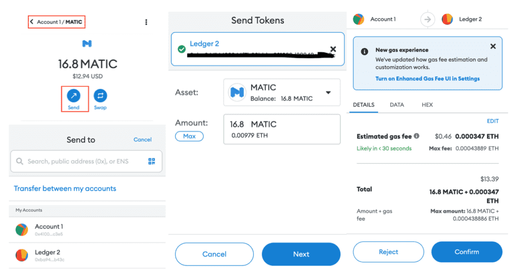 Token Transfer Between Accounts