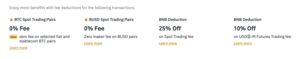 Binance fee discount