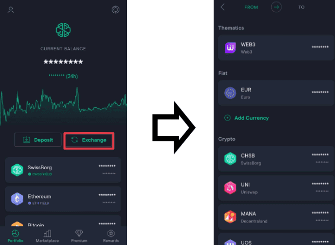 buy crypto on swissborg